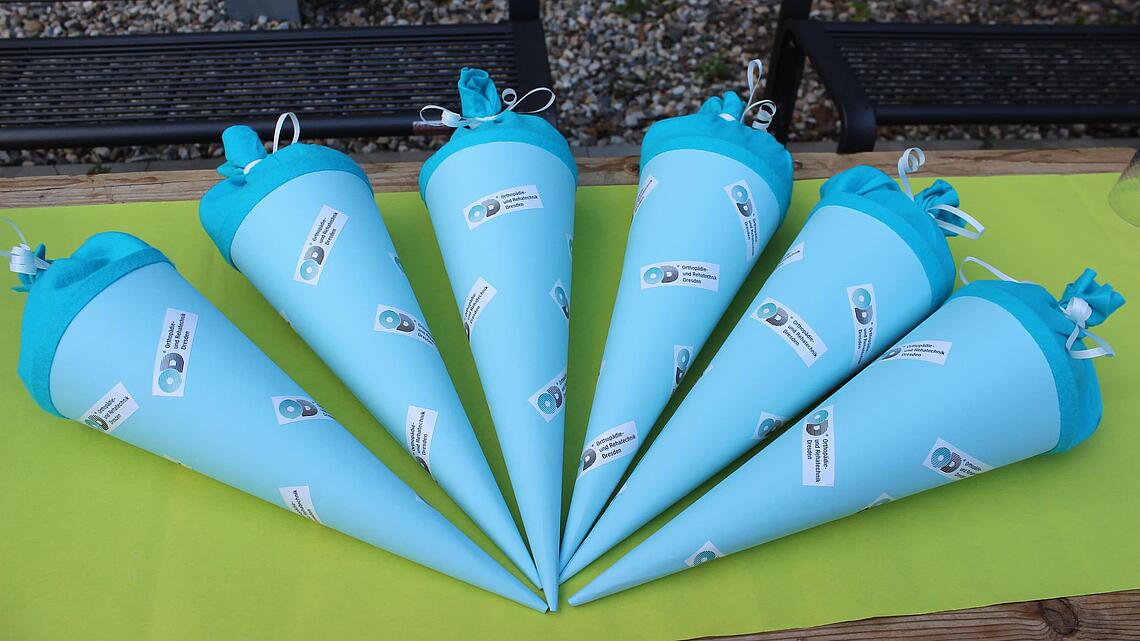 Zuckertüten für das Zuckertütenfest für die neuen Azubis