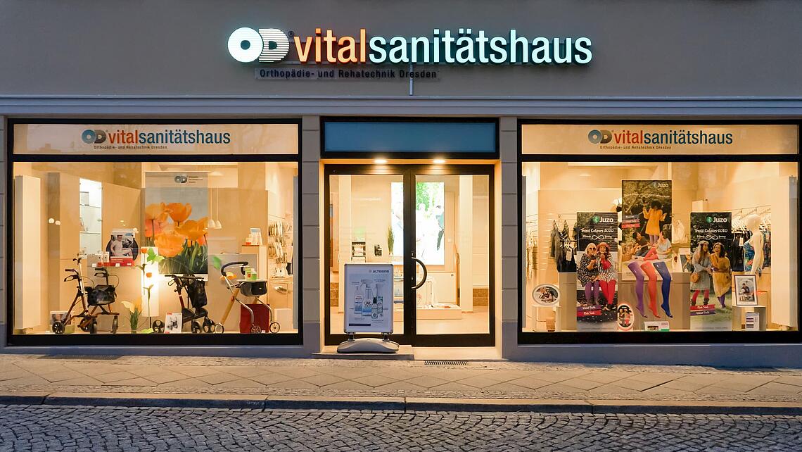 Ansicht von außen unseres Sanitätshauses auf der Jakobstraße in Görlitz