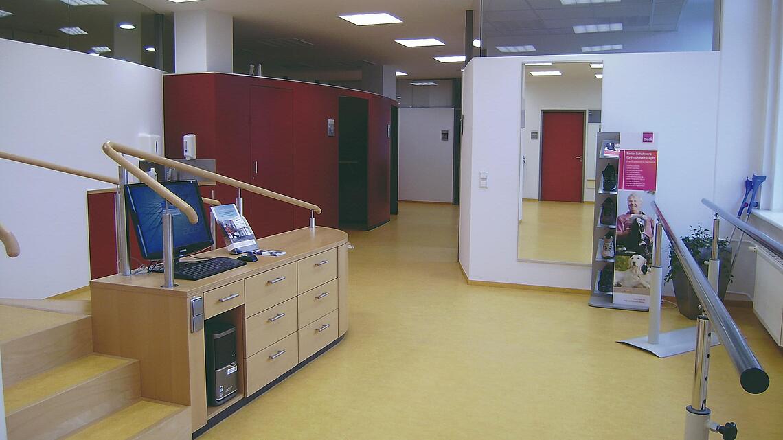 Servicebereich Orthopädietechnik in der 1. Etage auf der Fetscherstraße Dresden