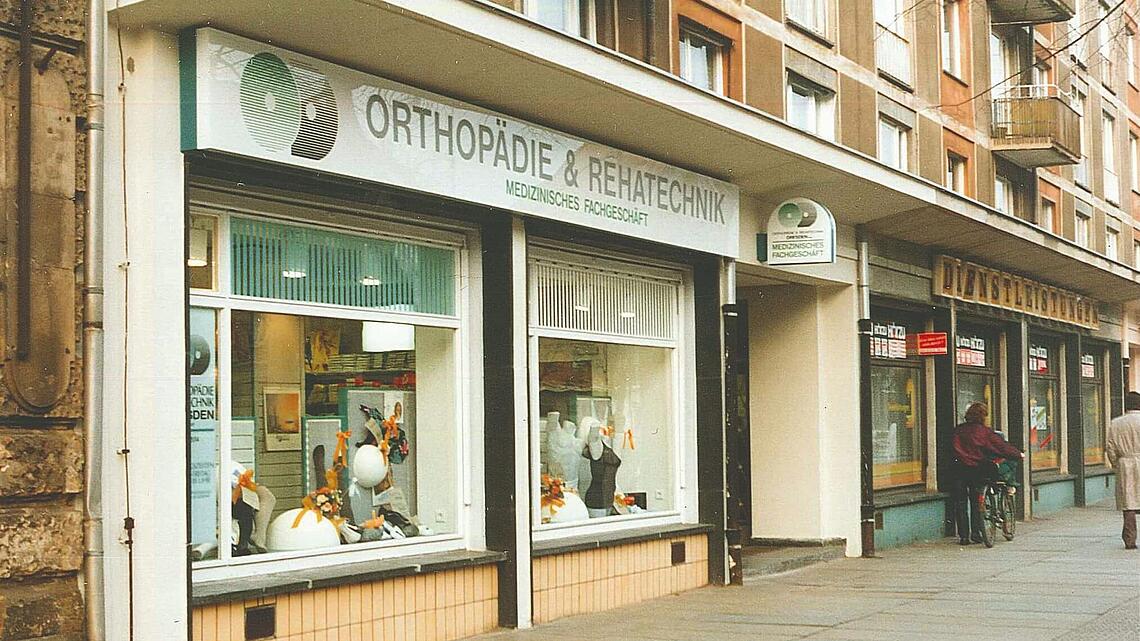 Vital-Sanitätshaus Borsbergstraße Dresden nach der Renovierung 1992