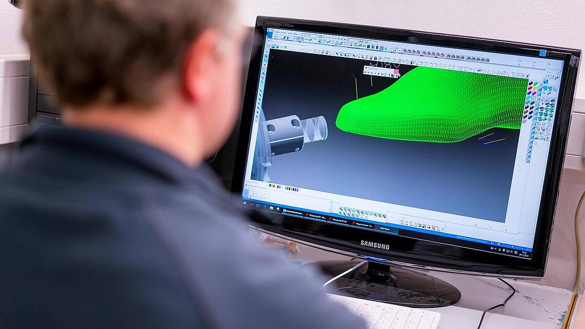 3D Modellierung einer Schuhleiste