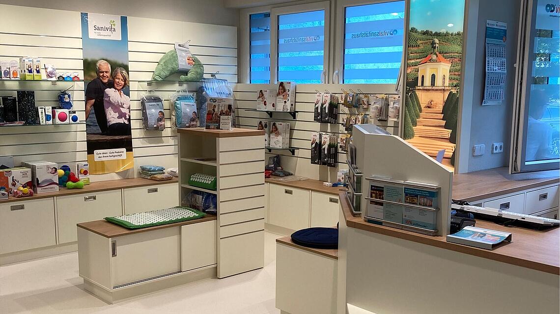 Blick in die neugestaltete Filiale auf der Borstraße in Radebeul